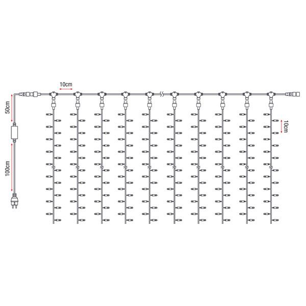 Showtec LED Rubber Curtain Light WW