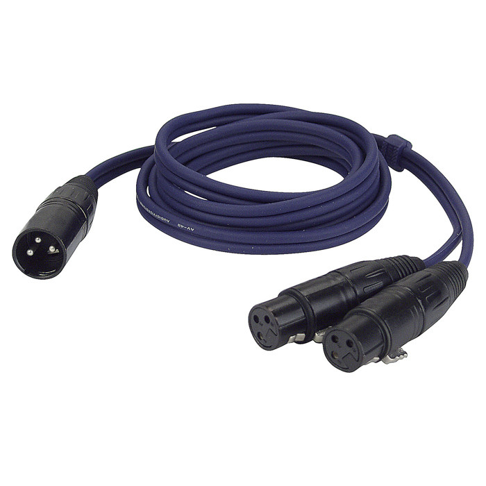 CABLE BALANCEJAT XLR 3-PIN M A 2 XLR 3-PIN F (1,5m)
