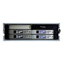 Rack 4 microfons Shenneiser am pales i petaques